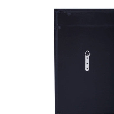 Grid Wall Mirror with Black Finish Frame | Oriel