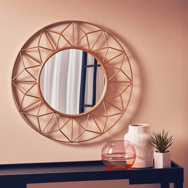 Matera 3D Round Wall Mirror