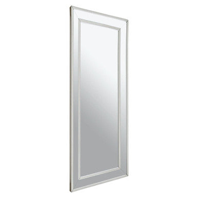 Yula Rectangular Wall Mirror With Silver Finish Frame