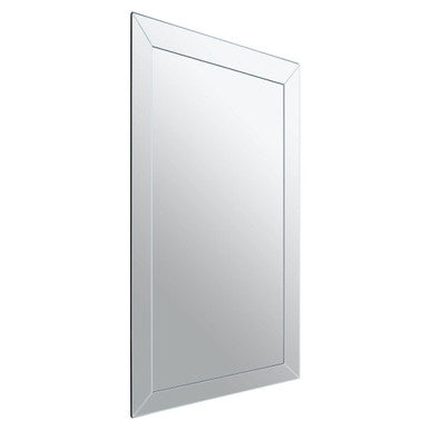 Sana Large Rectangular Wall Mirror with Bevelled Frame