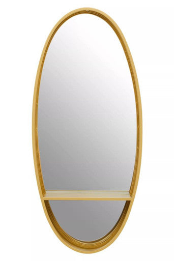 Gold Oval Wall Mirror | Avento