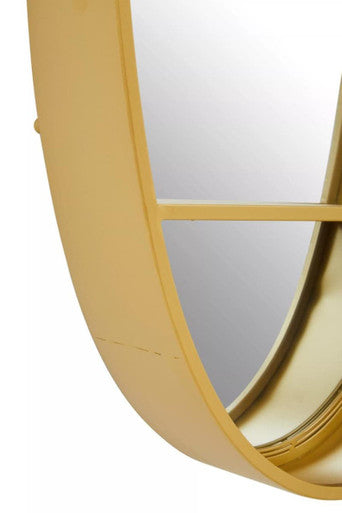 Gold Oval Wall Mirror | Avento