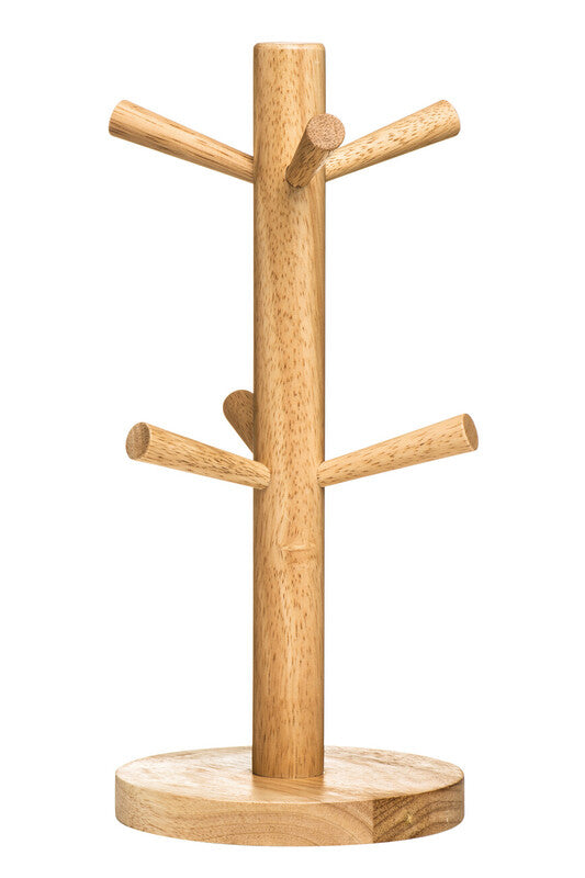 Soka Rubberwood 6 Cup Mug Tree
