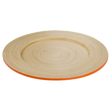 Orange Bamboo Charger Plate | Kyoto