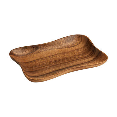 Kora Acacia Small Curved Rectangle Serving Dish