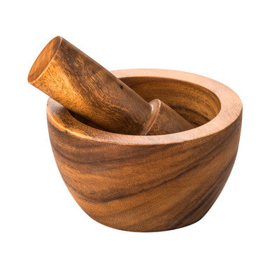 Kora Acacia Wood Mortar And Pestle