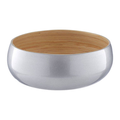 Kyoto Medium Silver Bamboo Bowl