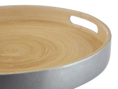 Kyoto Small Silver Tray With Side Handles