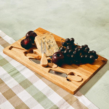 Socorro Cheese Board With Three Knives