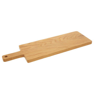 Lyna Rectangular Small Oak Wood Paddle Chopping and Serving Board