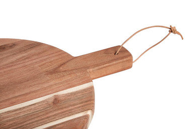 Socorro Medium Round Acacia Wood Chopping And Serving Board