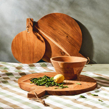 Socorro Small Round Acacia Wood Chopping And Serving Board
