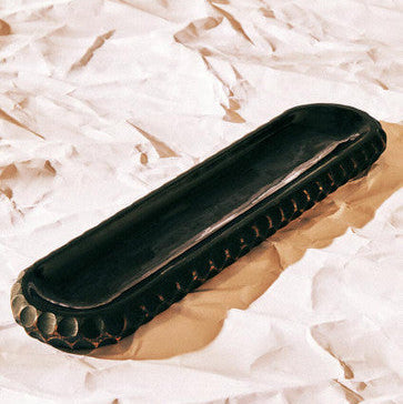 Kara Black Mango Wood Serving Dish