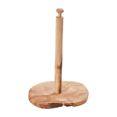 Kora Olive Wood Kitchen Roll Holder