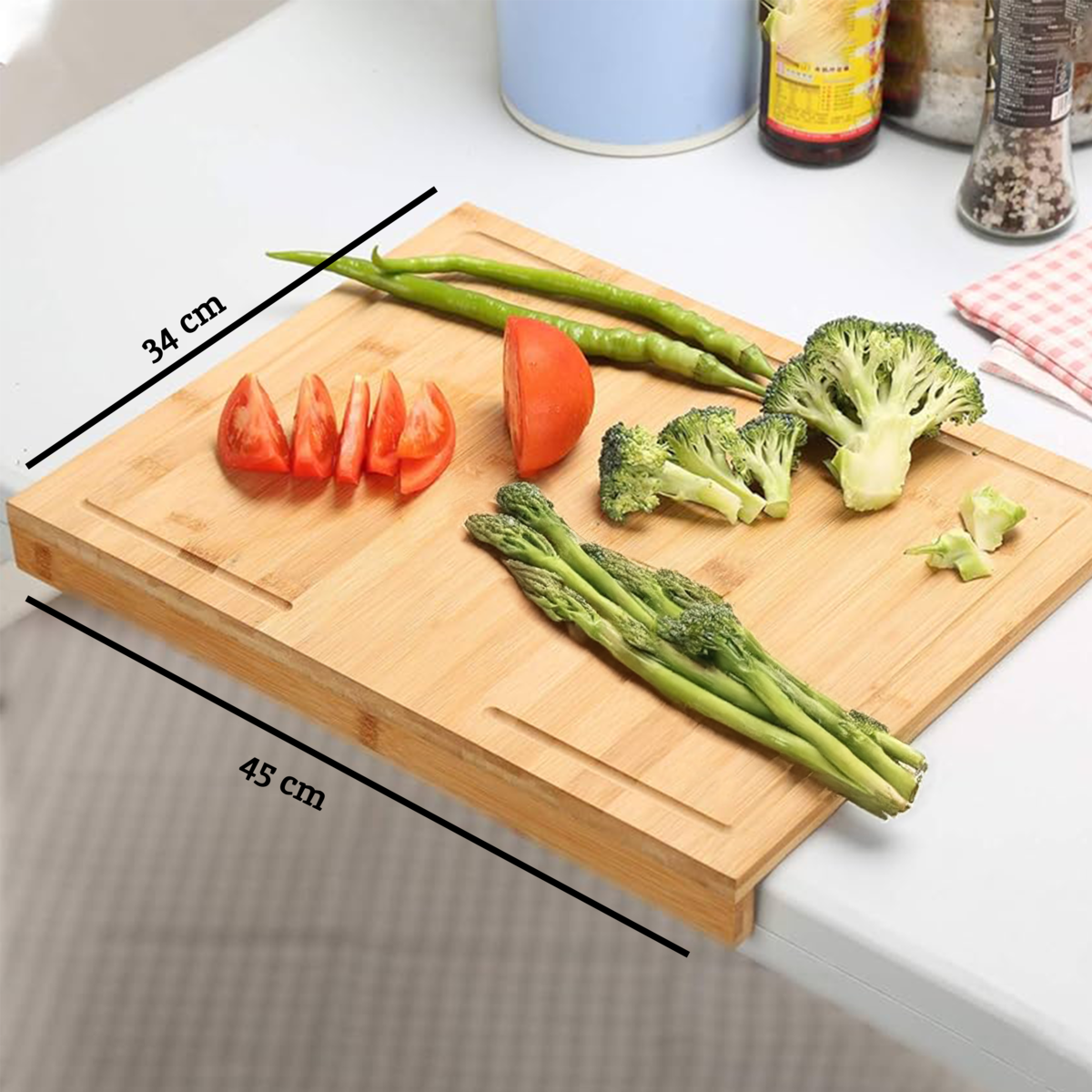 Rectangular Bamboo Chopping And Serving Board | Aleki