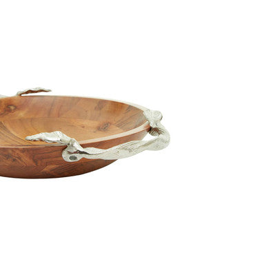 Vine Acacia Wood Serving Bowl