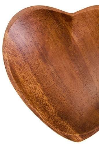 Kora Acacia Heart Shape Serving Dish
