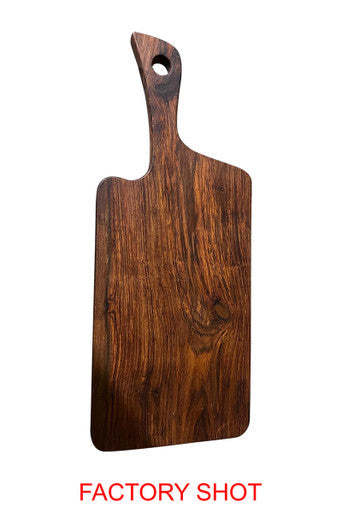 Rosi Organic Shaped Tropical Rosewood Serving or Cutting Board with Natural Finish
