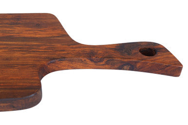 Rosi Organic Shaped Tropical Rosewood Serving or Cutting Board with Natural Finish