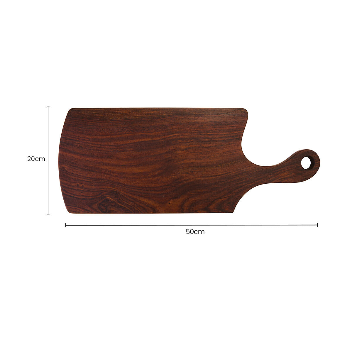 Rosi Natural Finish Tropical Rosewood Serving or Cutting Board in Organic Shape