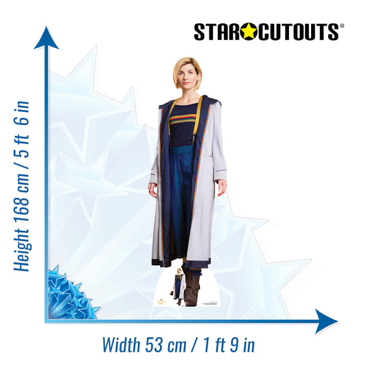 SC1197 Jodie Whittaker 13th Doctor Who Lifesize Cardboard Cut Out Height 168cm