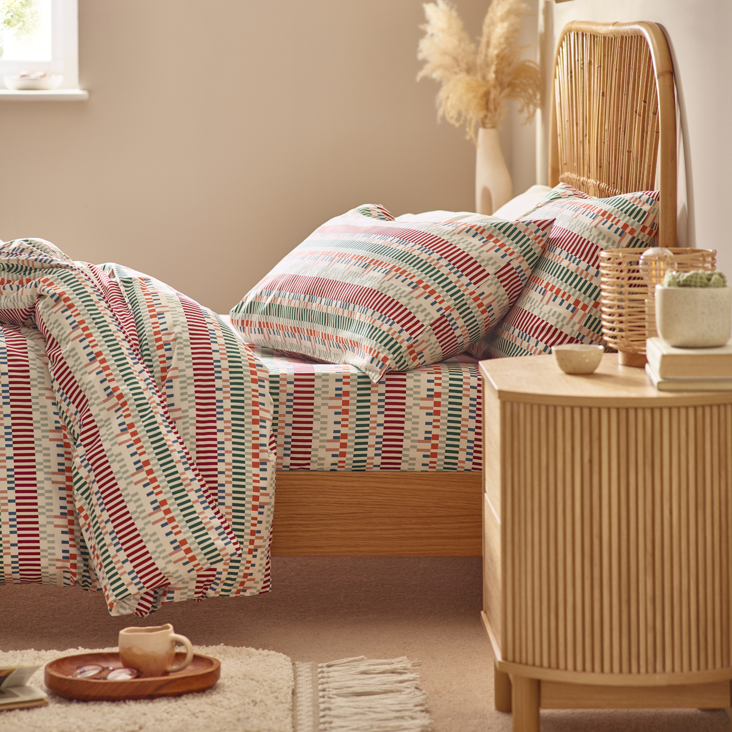 Aara Organic Cotton Duvet Cover Set – Olive