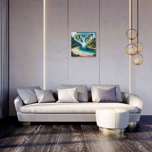 Modern Jungle Oasis Canvas