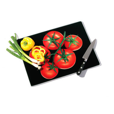 Tomatoes Glass Chopping and Serving Board