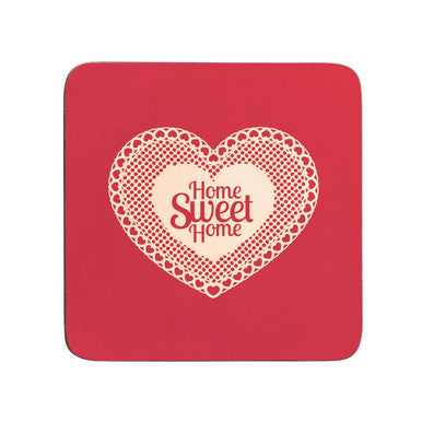 Home Sweet Home Set Of Four Cork Coasters