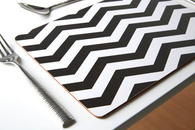 Set of Four Placemats | Chevron