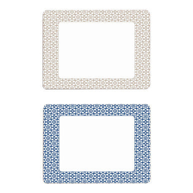Set of Four Blue Placemats | Casablanca