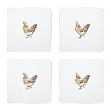Set Of Four Mrs Henderson Cork Coasters
