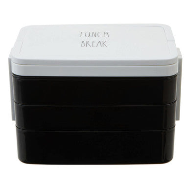 Black Lunch Box with Cutlery | Grub Tub