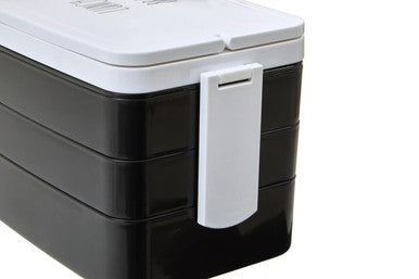 Grub Tub Black Lunch Box With Cutlery