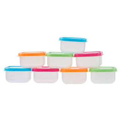 Set Of 8 Mini Storage Plastic Containers