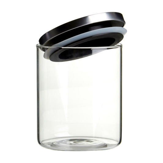 Freska Glass Storage Jar with Silver Lid 700ml