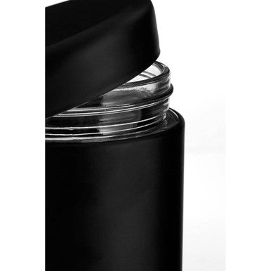 Luca Black Steel and Glass Storage Jar - 800ml