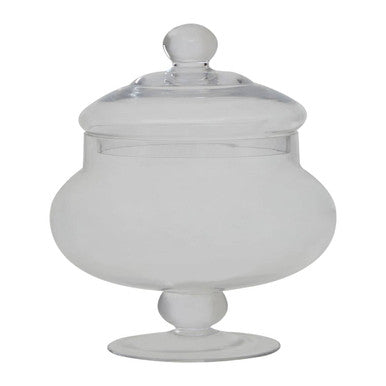 Olivia Clear Glass Small Candy Storage Jar