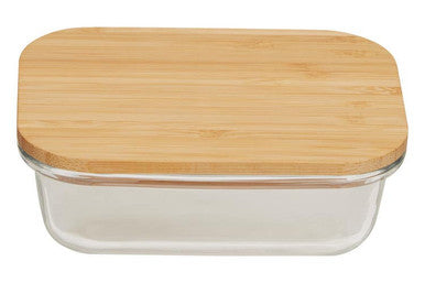 370Ml Glass Container with Bamboo Lid | Freska