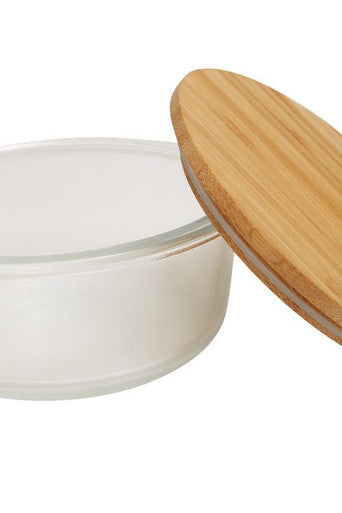 Freska 620Ml Glass Container With Bamboo Lid