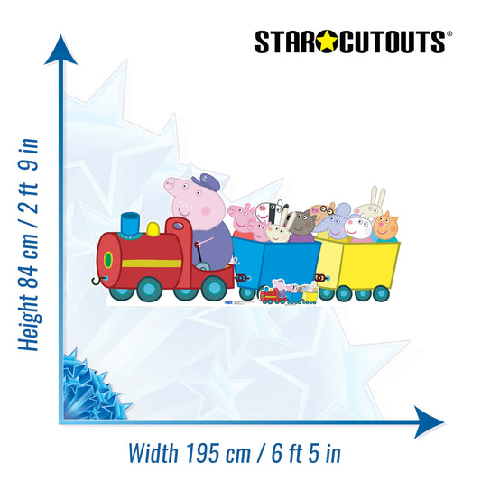 SC1242 Grandpa Pigs Train (Peppa Pig) Cardboard Cutout Height 84cm