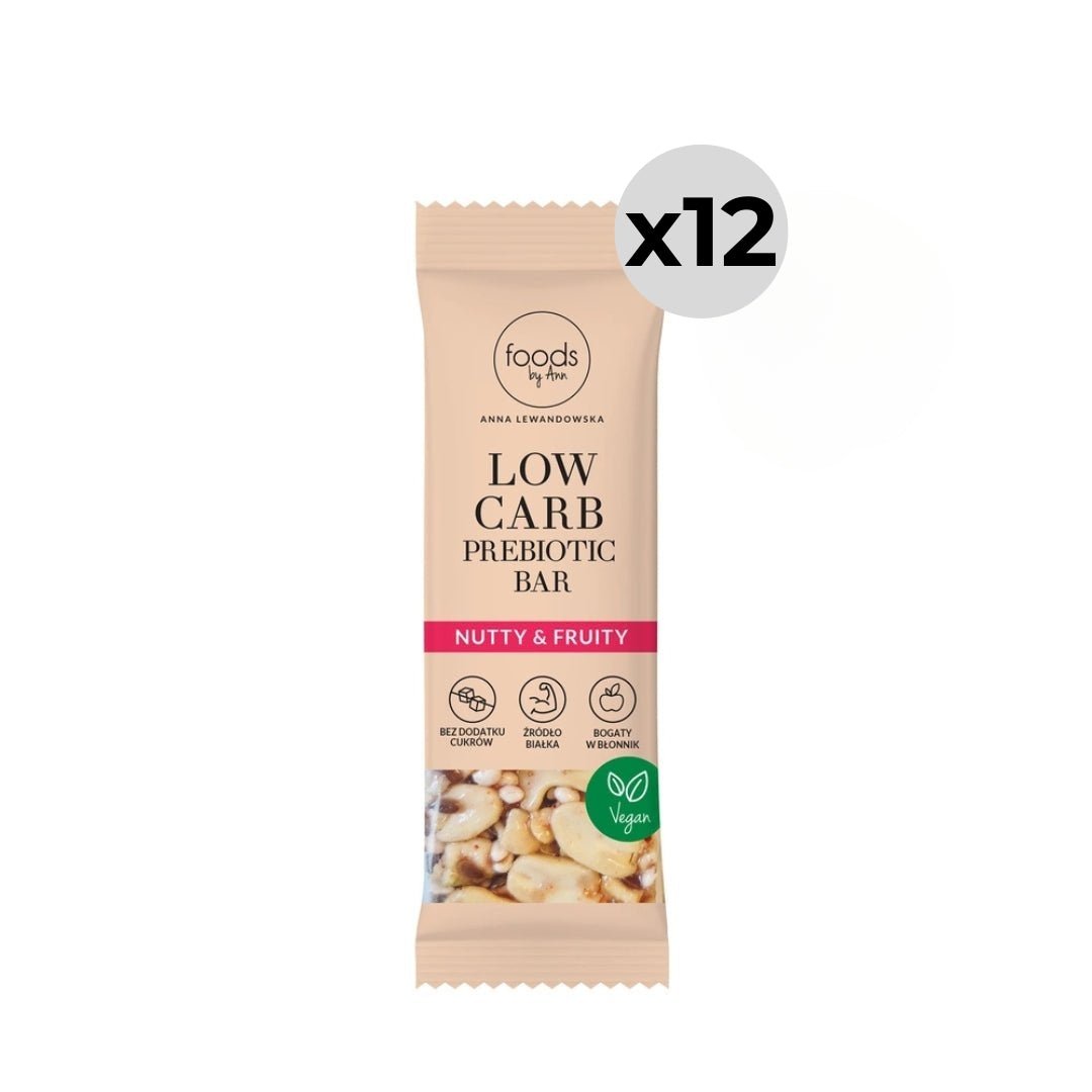 Low Carb Prebiotic Bar - Nutty & Fruity 35g