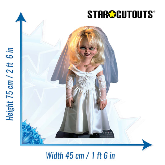 SC1307 Tiffany Doll Bride of Chucky Cardboard Cut Out Height 75cm