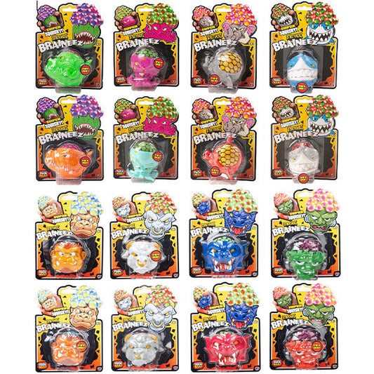 Kids Super Squishy Monster Brain Toy in Assorted Designs (single)