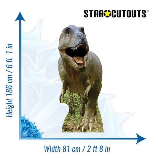 SC137 Tyrannosaurus Rex Cardboard Cut Out Height 186cm
