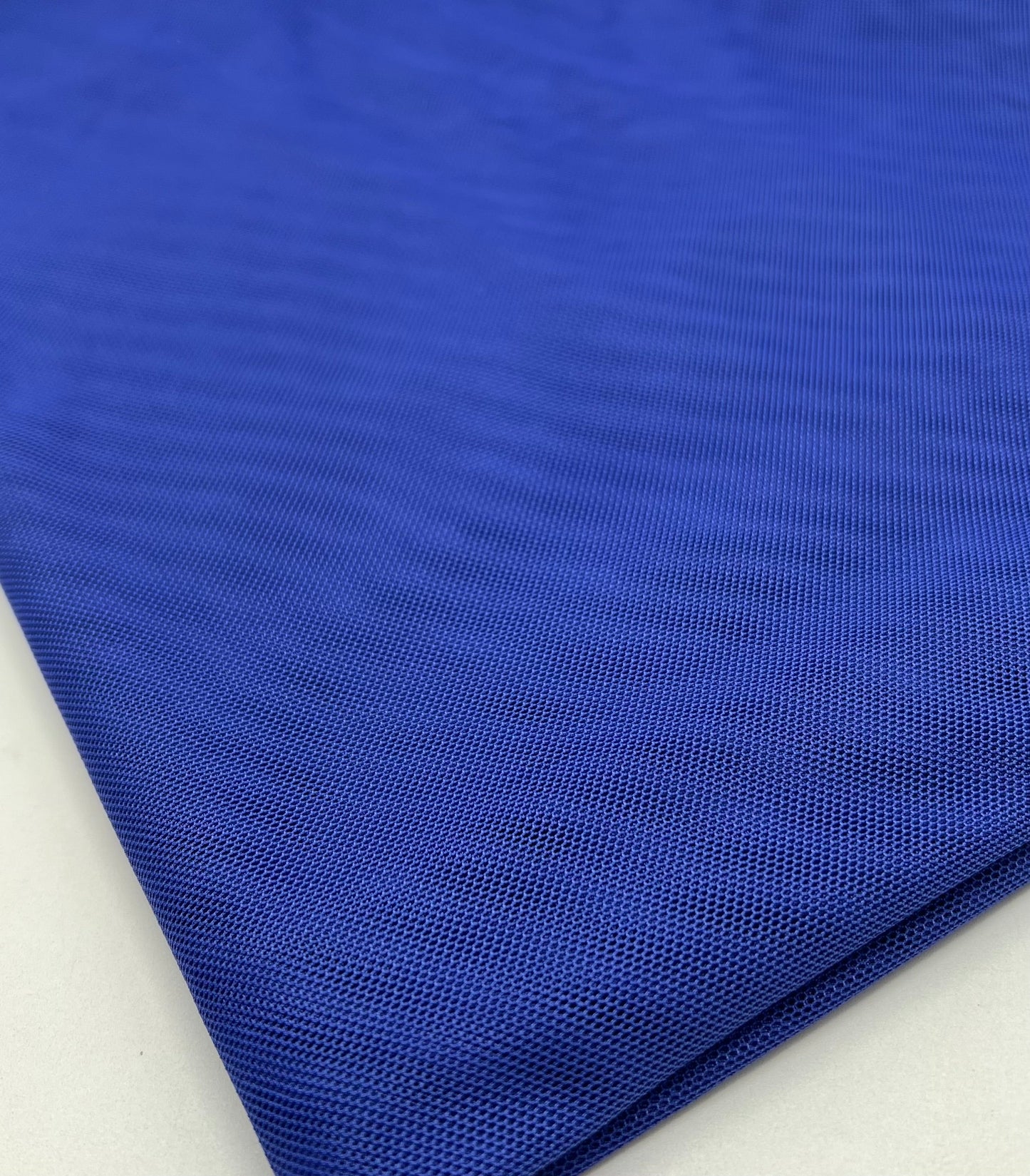 Plain Blue Mesh Fabric Stretch