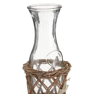 Carafe with Willow Basket | Country Cottage