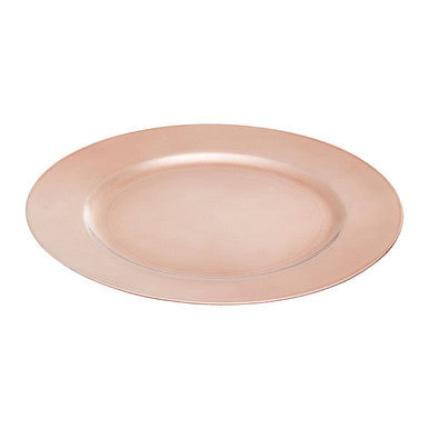 33cm Dia Rose Gold Charger Plate