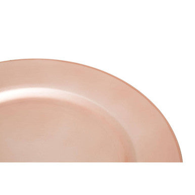 33cm Dia Rose Gold Charger Plate