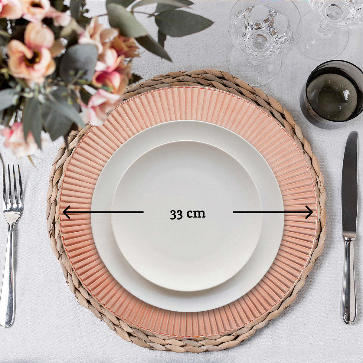 Rose Gold Charger Plate | Redbud
